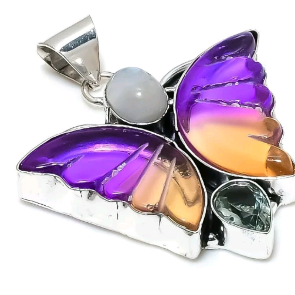 FINAL PRICE DROP! Boho Butterfly Pendant Handcrafted